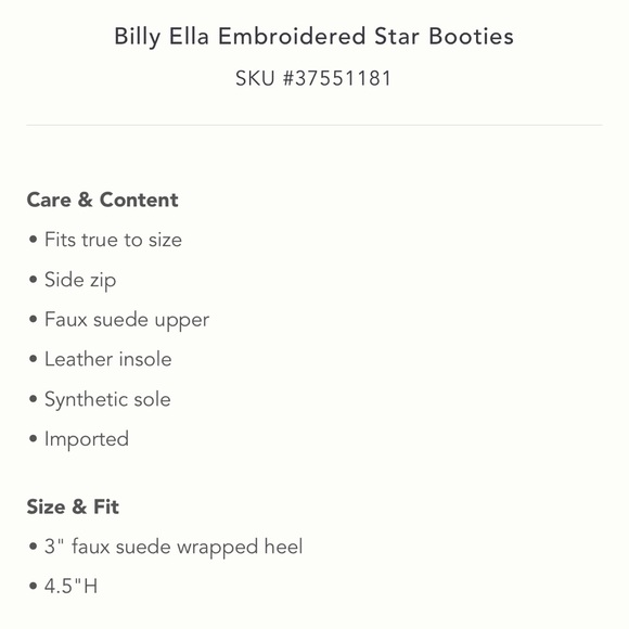 BILLY ELLA Anthro Blue Booties w Silver Embroidered Constellations- Sz 7 - Picture 13 of 13